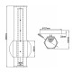 Бра Hinkley Facet QN-FACET-LED1-PC-BATH