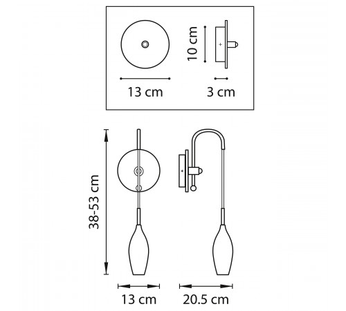 Бра Lightstar Pentola 803523 Бра Lightstar Pentola 803523