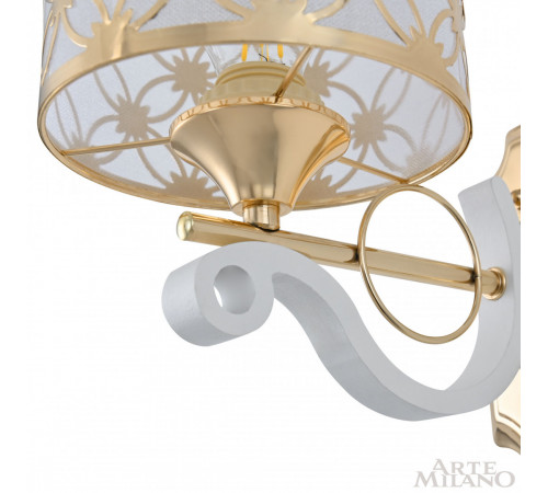Бра Arte Milano Florentia-3097 303097/1W Wh/Gd Бра Arte Milano Florentia-3097 303097/1W Wh/Gd