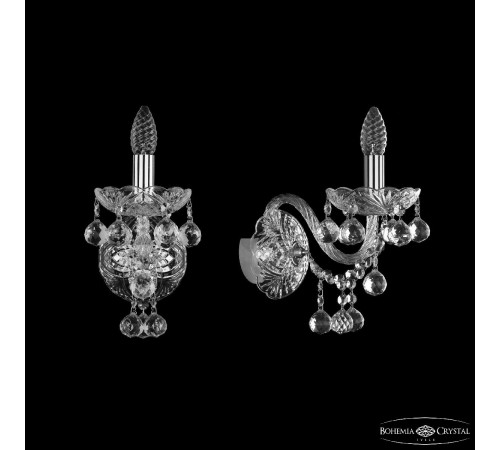 Бра Bohemia Ivele Crystal 1409B/1/160/XL Ni Бра Bohemia Ivele Crystal 1409B/1/160/XL Ni