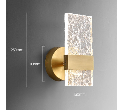 Бра DeLight Collection Wall lamp MT8981-1W brass