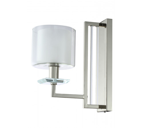 Бра Crystal Lux Nicolas NICOLAS AP1 NICKEL/WHITE