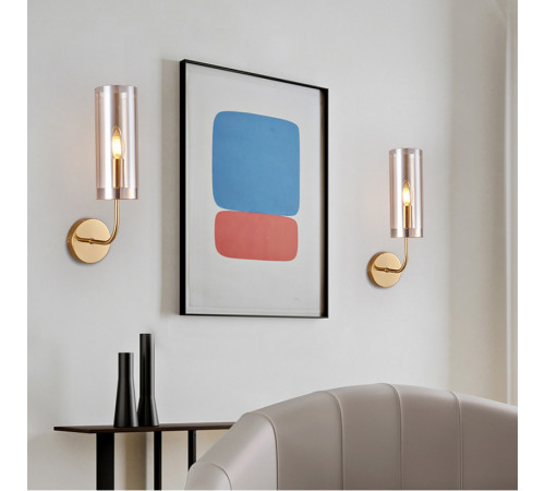 Бра ImperiumLoft Agne Blue Glass Tube 100322-22