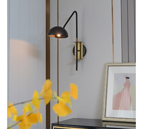 Бра DeLight Collection Wall lamp MT9049-1WB black/bronze