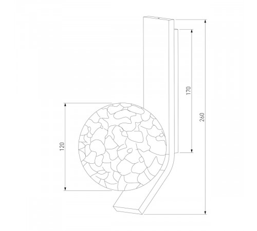 Бра Eurosvet Luxor 40019/1 латунь a060769