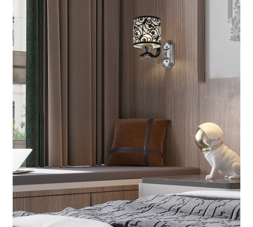 Бра Arte Milano Florentia-4957 304957/1W Bk/Ni Бра Arte Milano Florentia-4957 304957/1W Bk/Ni