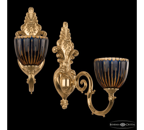 Бра Bohemia Ivele Crystal Verona 7203B15/1/210 G P1 U Amber-Blue/H-1K Бра Bohemia Ivele Crystal Verona 7203B15/1/210 G P1 U Amber-Blue/H-1K