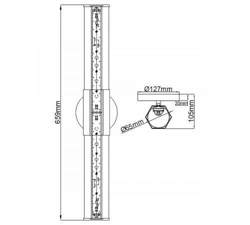 Бра Hinkley Facet QN-FACET-LED2-PC-BATH Бра Hinkley Facet QN-FACET-LED2-PC-BATH