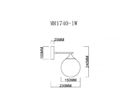 Бра MyFar Fisher MR1740-1W