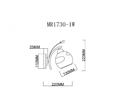 Бра MyFar Stella MR1730-1W Бра MyFar Stella MR1730-1W
