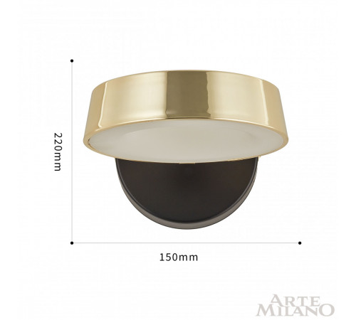 Бра Arte Milano 271079/1B BK/GD Бра Arte Milano 271079/1B BK/GD