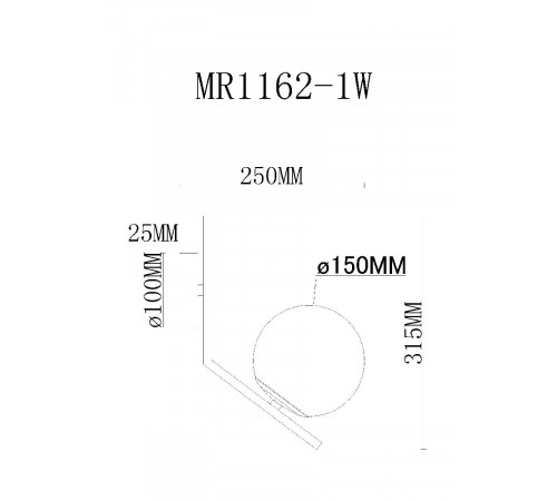 Бра MyFar Pierre MR1162-1W