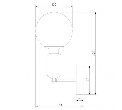 Бра Eurosvet Bubble 50251/1 черный жемчуг Бра Eurosvet Bubble 50251/1 черный жемчуг