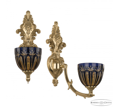 Бра Bohemia Ivele Crystal Verona 7211B15/1/210 G P1 U Amber-Blue/H-1I