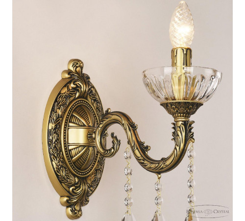 Бра Bohemia Ivele Crystal AL7901B10/1/175 A AGB P Clear/M-1H Бра Bohemia Ivele Crystal AL7901B10/1/175 A AGB P Clear/M-1H