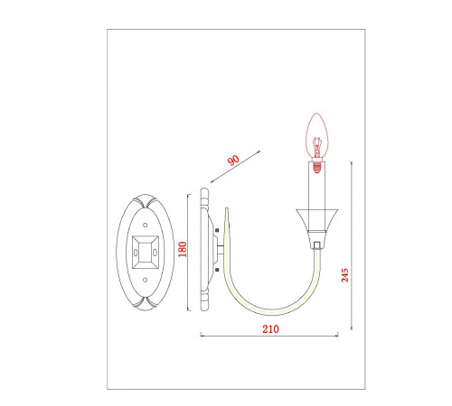 Бра Arte Lamp Collinetta A4094AP-1WH Бра Arte Lamp Collinetta A4094AP-1WH