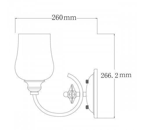 Бра MW-Light Палермо 386027801 Бра MW-Light Палермо 386027801