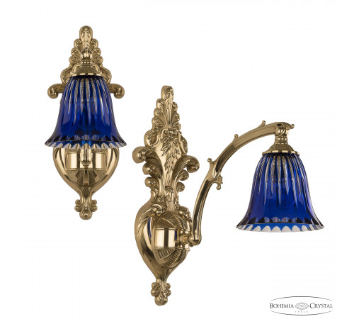Бра Bohemia Ivele Crystal Verona 7211B15/1/210 G P2 D Clear-Blue/H-1K