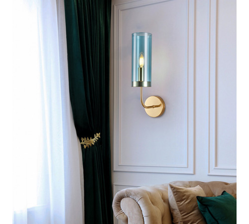Бра ImperiumLoft Agne Blue Glass Tube 100322-22