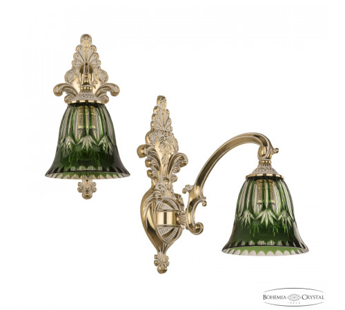 Бра Bohemia Ivele Crystal Verona 7209B14/1/175 GW P2 D Clear-Green/H-1I