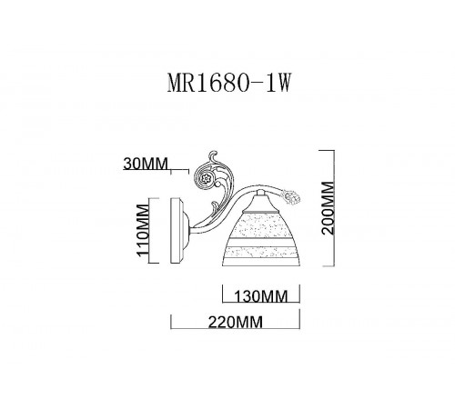 Бра MyFar Nile MR1680-1W