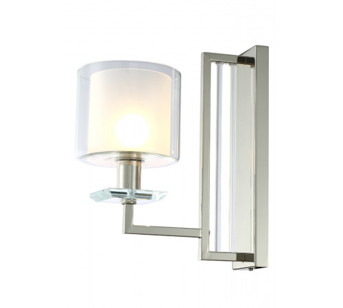 Бра Crystal Lux Nicolas NICOLAS AP1 NICKEL/WHITE