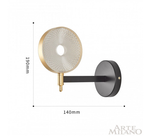 Бра Arte Milano 272079/1B BK/GD Бра Arte Milano 272079/1B BK/GD