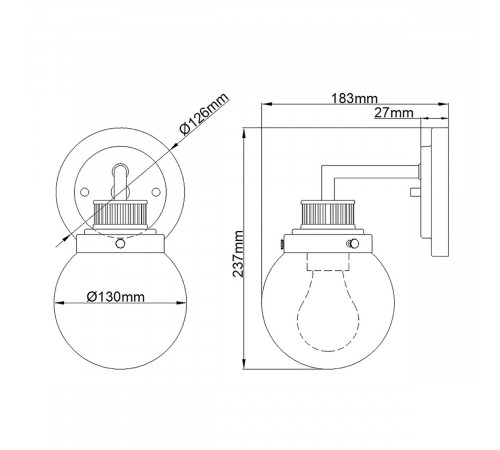 Бра Hinkley Poppy QN-POPPY1-PC-BATH Бра Hinkley Poppy QN-POPPY1-PC-BATH