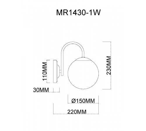 Бра MyFar Kate MR1430-1W Бра MyFar Kate MR1430-1W