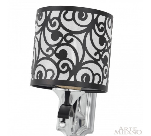 Бра Arte Milano Florentia-4957 304957/1W Bk/Ni Бра Arte Milano Florentia-4957 304957/1W Bk/Ni