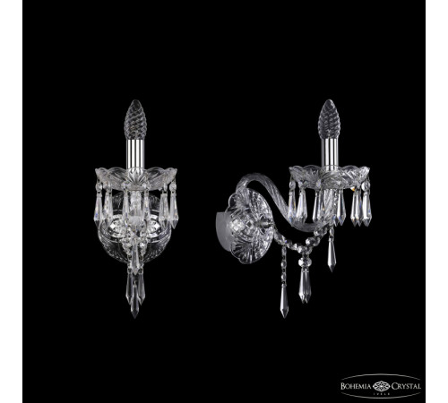 Бра Bohemia Ivele Crystal 1403B/1/160/XL Ni Бра Bohemia Ivele Crystal 1403B/1/160/XL Ni