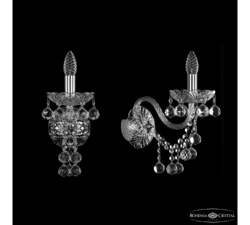 Бра Bohemia Ivele Crystal 1409B/1/195/XL Ni Бра Bohemia Ivele Crystal 1409B/1/195/XL Ni