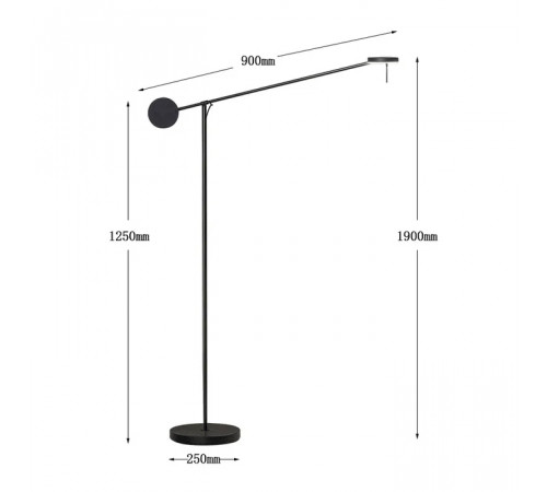 Торшер Delight Collection 8655F black Торшер Delight Collection 8655F black