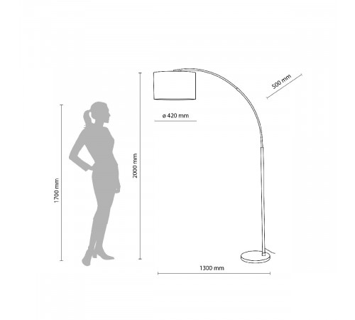 Торшер TK Lighting 16022 Zenith a068783