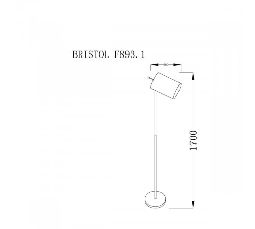Торшер Lucia Tucci Bristol F892.1 Торшер Lucia Tucci Bristol F892.1