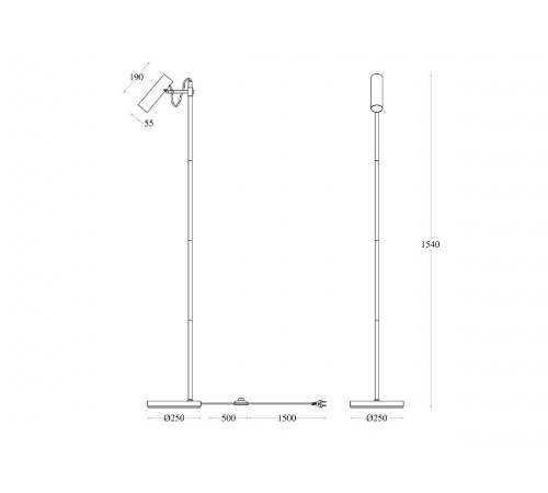 Торшер Maytoni Technical Bansky MOD129FL-01W Торшер Maytoni Technical Bansky MOD129FL-01W