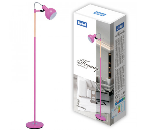 Торшер Uniel UML-T702 E14 PINK UL-00010184