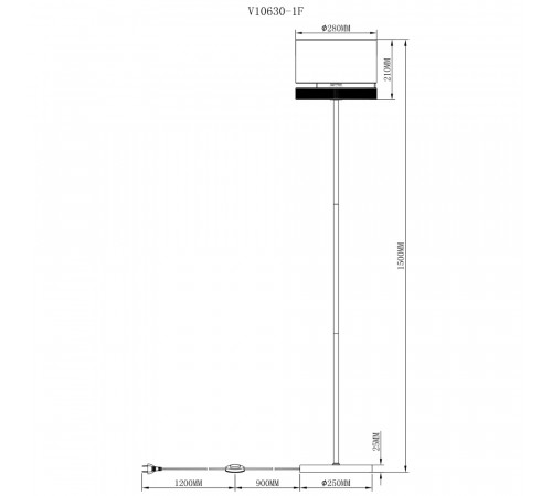 Торшер Moderli Gela V10630-1F Торшер Moderli Gela V10630-1F