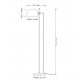 Торшер Milosh Tendence Kizzi 0911FL-1BKN