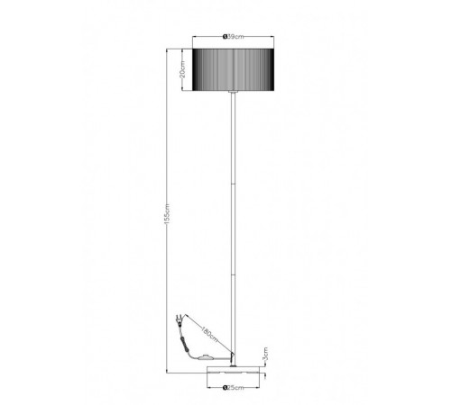 Торшер ARTE Lamp A1021PN-1SS Торшер ARTE Lamp A1021PN-1SS