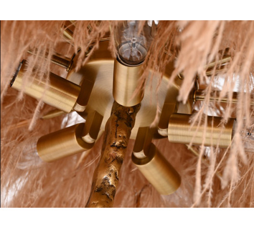 Торшер Delight Collection Ostrich Feather BRFL5014 white/antique brass Торшер Delight Collection Ostrich Feather BRFL5014 white/antique brass