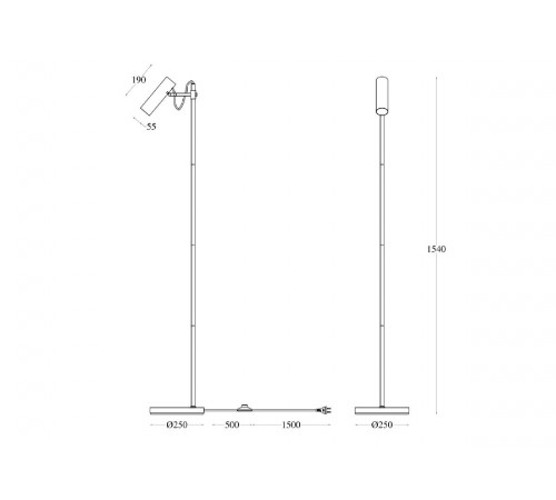 Торшер Maytoni Technical Bansky MOD129FL-01B Торшер Maytoni Technical Bansky MOD129FL-01B