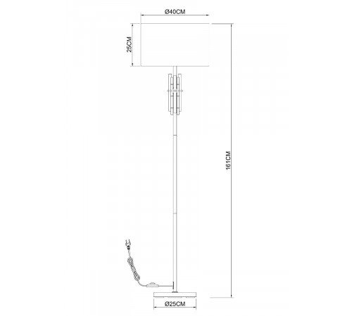 Торшер Arte Lamp Taygeta A4097PN-1CC Торшер Arte Lamp Taygeta A4097PN-1CC