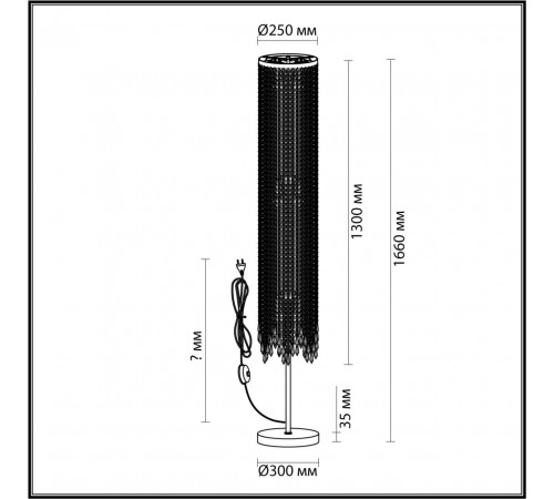 Торшер Odeon Light Chokka 5028/3F Торшер Odeon Light Chokka 5028/3F