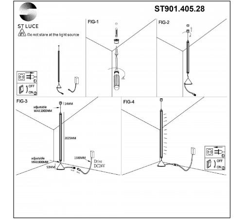 Торшер ST Luce ST901.405.28 Торшер ST Luce ST901.405.28