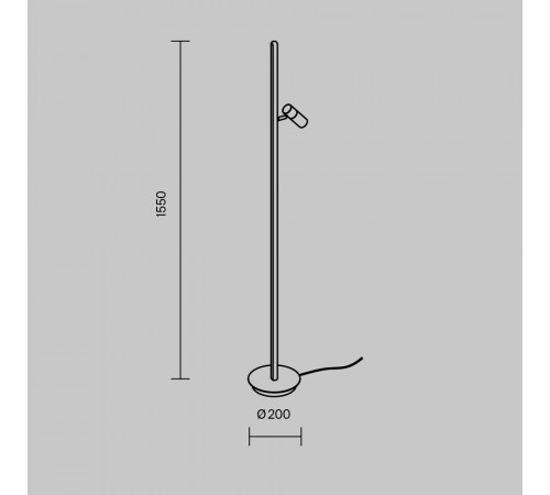 Торшер Maytoni Thin MOD395FL-L28BS3K Торшер Maytoni Thin MOD395FL-L28BS3K