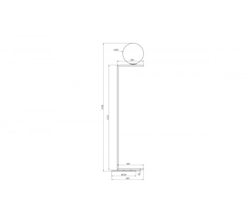 Торшер Garda Decor K2GF-825BR