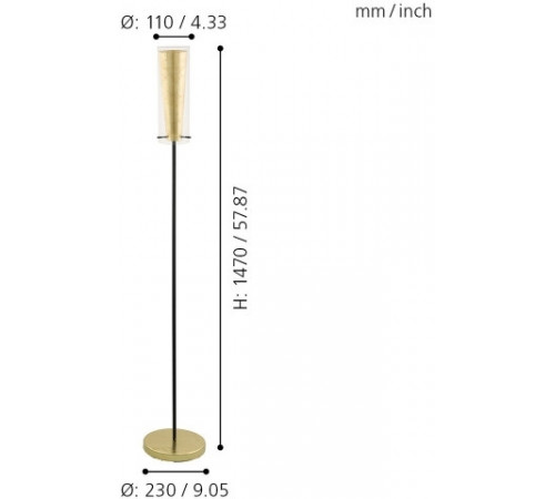Торшер Eglo Pinto Gold 97655 Торшер Eglo Pinto Gold 97655