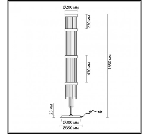 Торшер Odeon Light York 4788/12F Торшер Odeon Light York 4788/12F