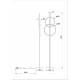 Торшер Arte Lamp Fluido A3913PN-24BK